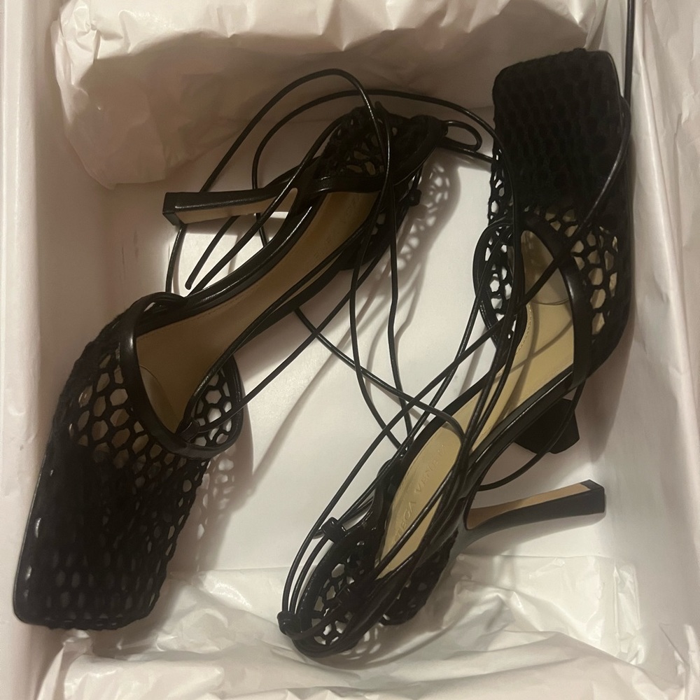 Black Bottega Heels